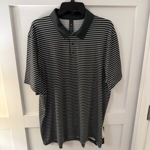 NWT Lululemon Sport Polo Short Sleeve Green Stripe Men’s Size XL